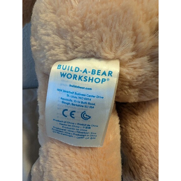 Build A Bear Light Brown Teddy Bear Soft Plush Great Condition! BABW - Picture 4 of 8